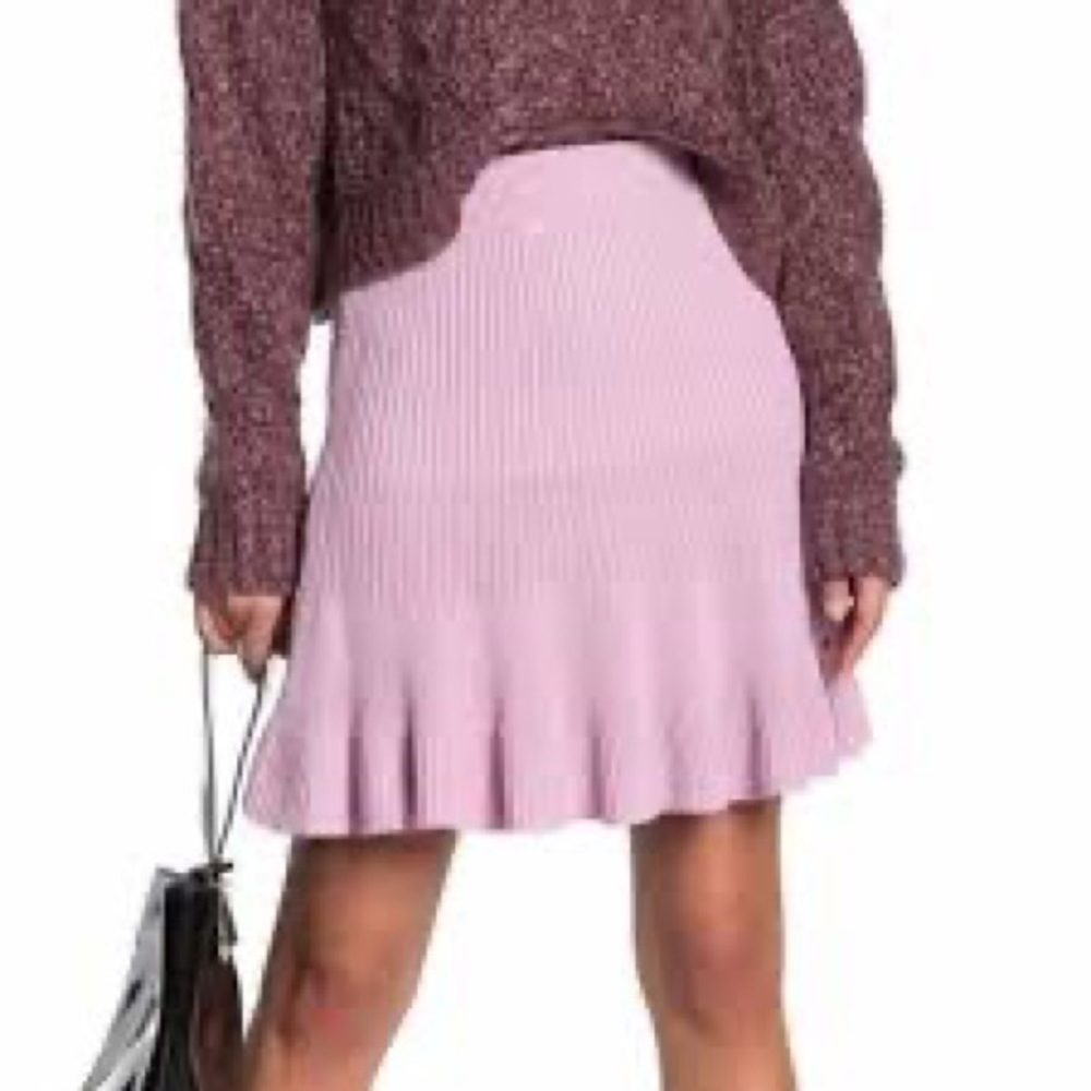 FREE PEOPLE LAVENDER SWEATER SKIRT